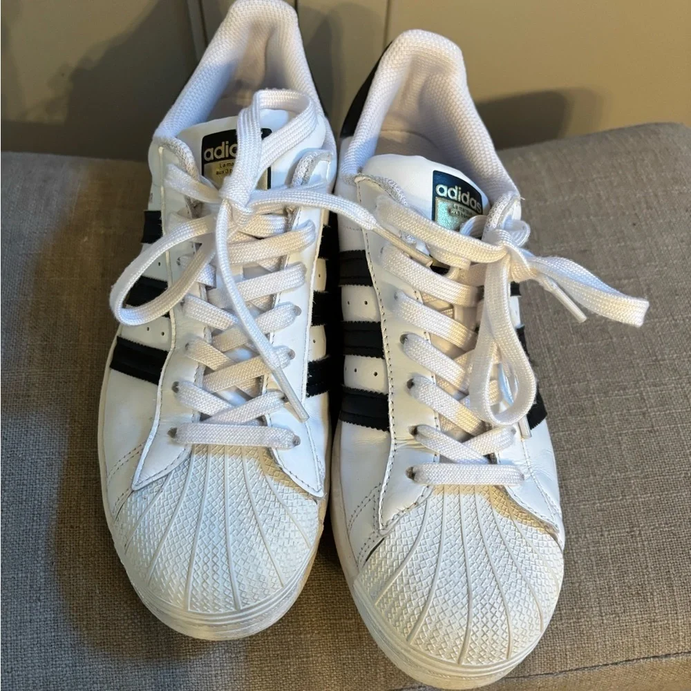 Adidas Original Superstar Foundation in White & Black Sz 8.5 - Picture 3 of 8